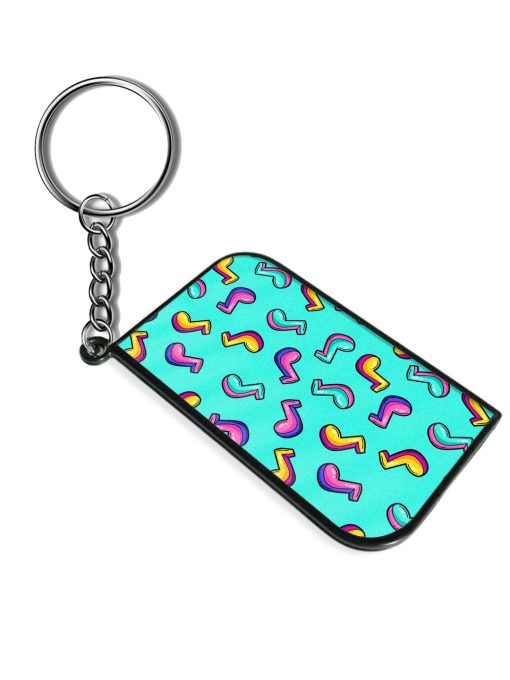 Seamless Pattern Cartoon Keychain Zapvi