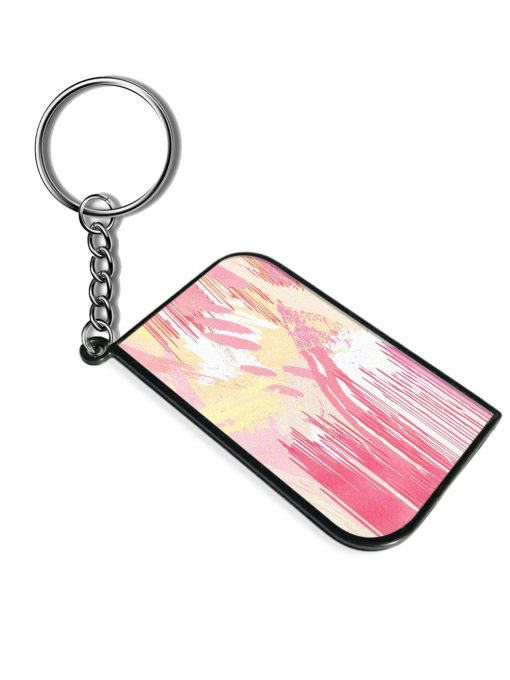 Abstract Colorful Pink Keychain Zapvi