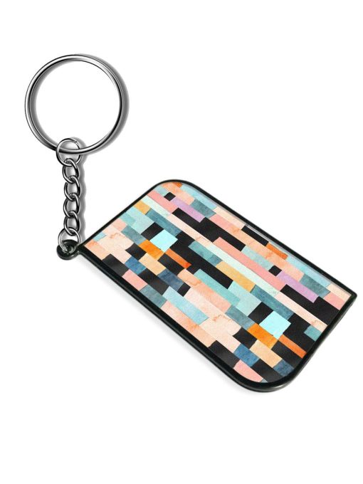 Geometric Seamless Pattern Keychain Zapvi