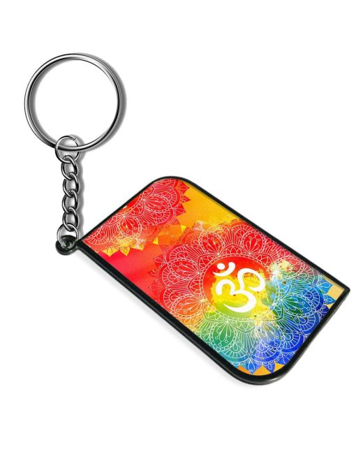 Mandala Ornament Om Keychain Zapvi