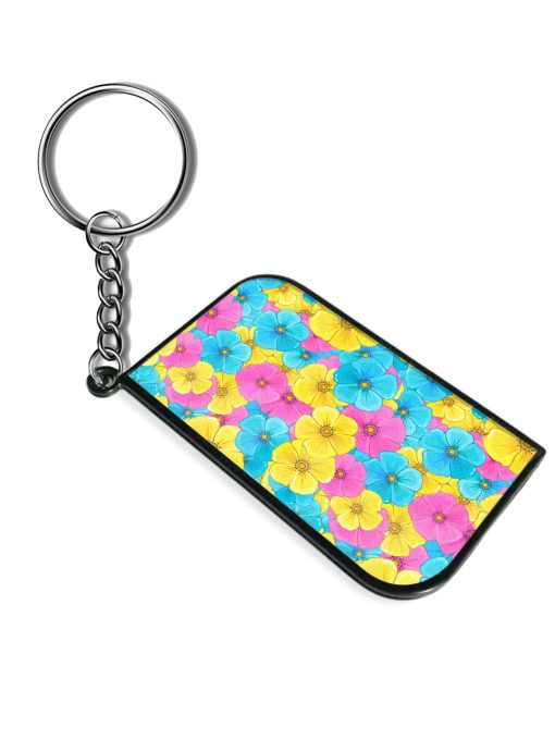 Seamless Pattern Blue Keychain Zapvi