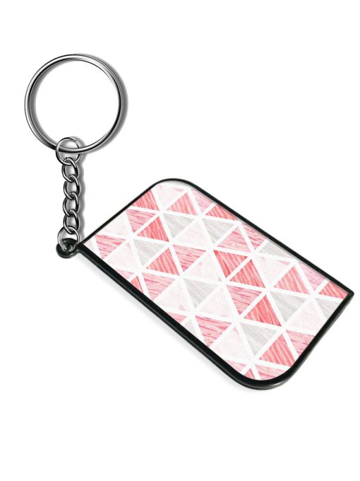 Triangle Watercolor Abstract Keychain Zapvi