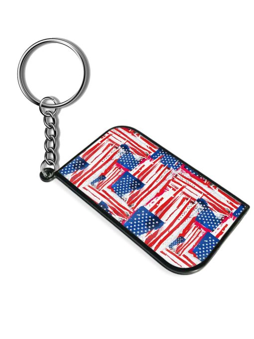 Usa Flag Seamless Keychain Zapvi