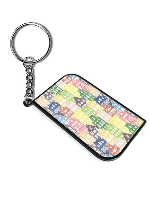 Seamless Shapes Pattern Keychain Zapvi