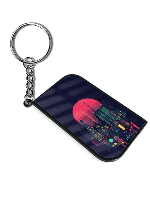 Cool Retro Futuristic Keychain Zapvi