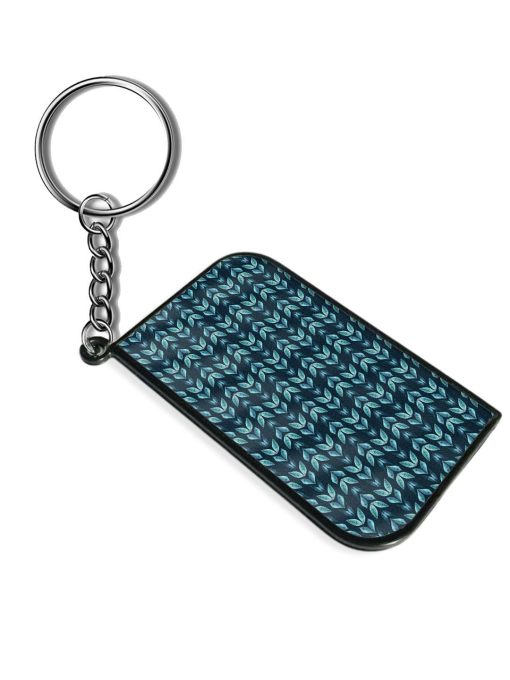 Spring Teal Foliage Keychain Zapvi