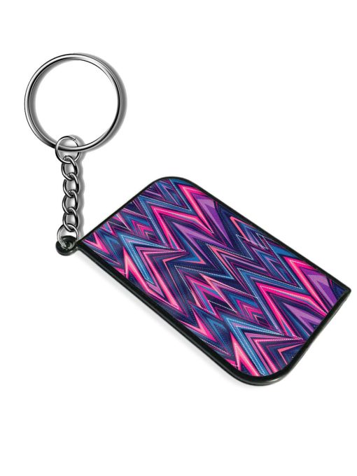 Abstract Seamless Geometric Keychain Zapvi