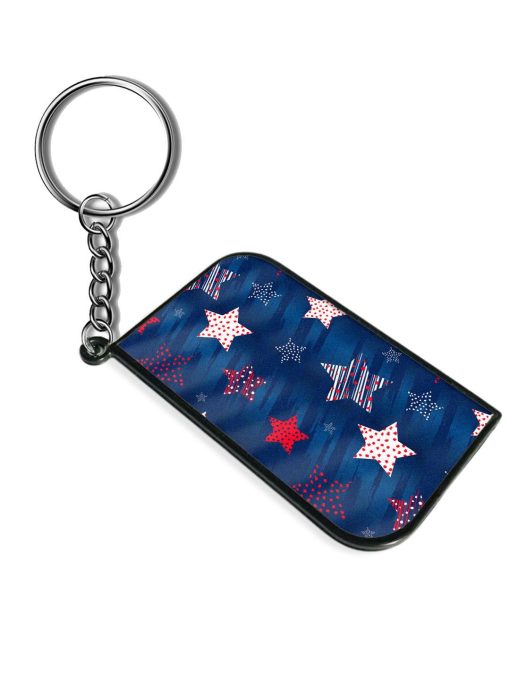 Abstract Seamless Stars Keychain Zapvi