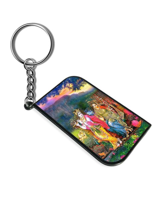 Radha Krishna Painting Keychain Zapvi