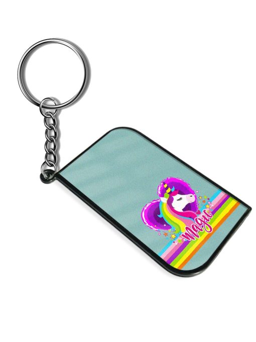 Print Cartoon Unicorn Keychain Zapvi