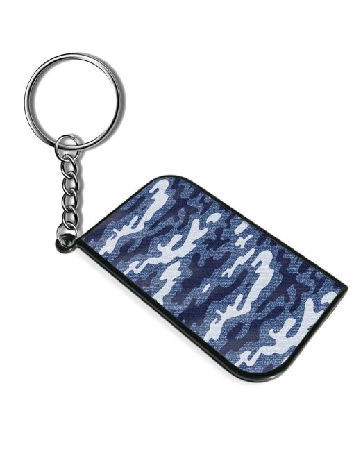 Camouflage Jeans Background Keychain Zapvi