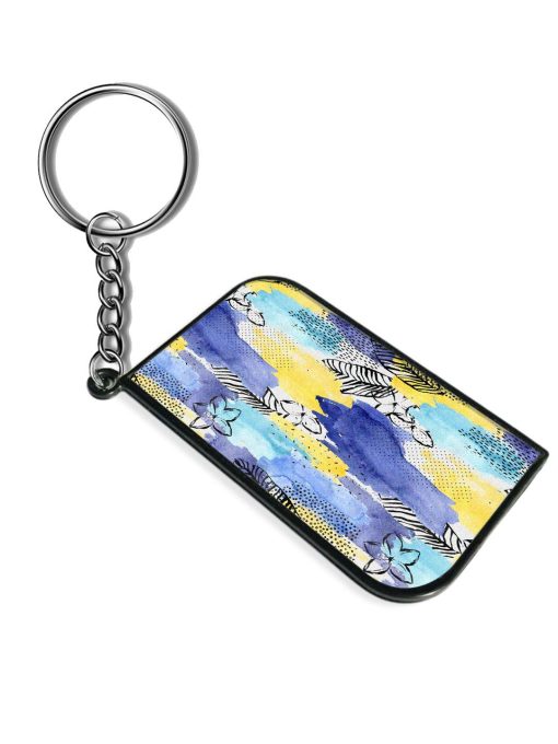 Geometric Watercolor Shape Keychain Zapvi