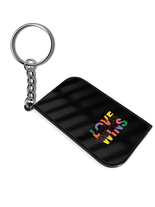 Love Wins Graphic Design Keychain Zapvi