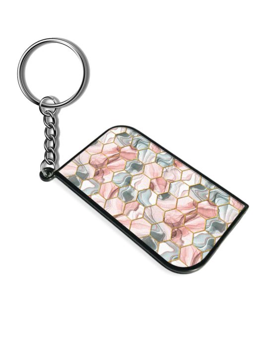 Hexagon Seamless Texture Keychain Zapvi