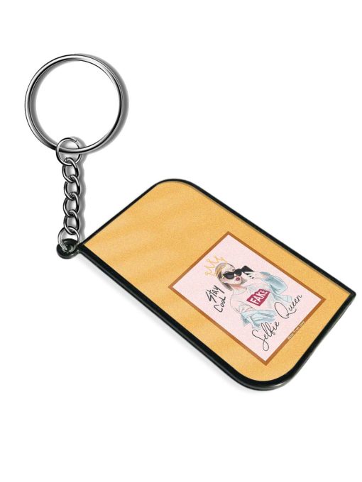 Selfie Slogan Girl Keychain Zapvi