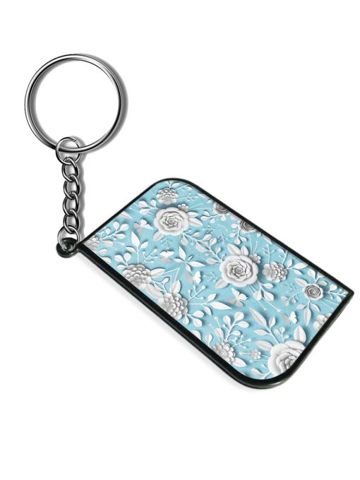 3D Rendering White Keychain Zapvi