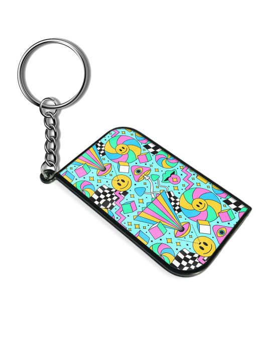 Trippy Rainbow 60S Keychain Zapvi