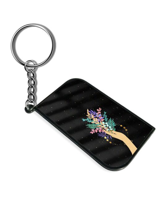 Flower On Hand Keychain Zapvi