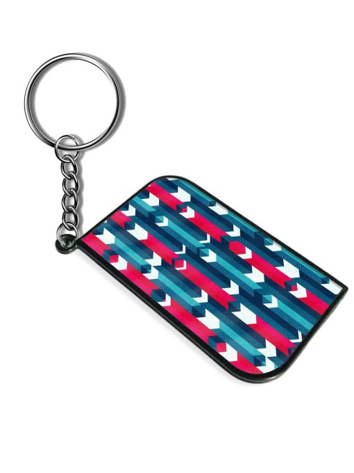 Blue Color Stripes Keychain Zapvi