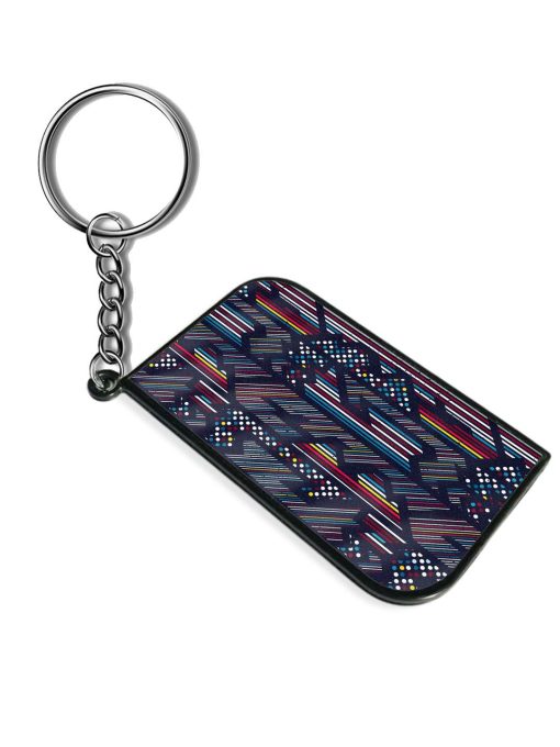 Colored Geometric Seamless Keychain Zapvi