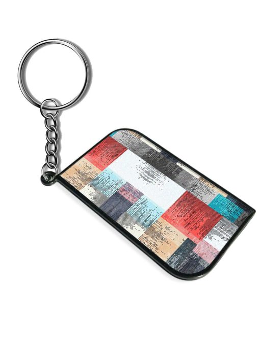 Abstract Geometric Seamless Keychain Zapvi