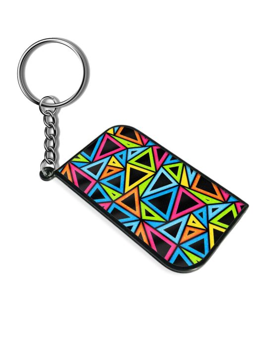 Bright Triangle Seamless Keychain Zapvi