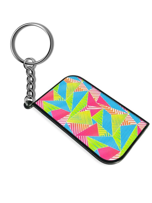 Funky Color Triangle Keychain Zapvi