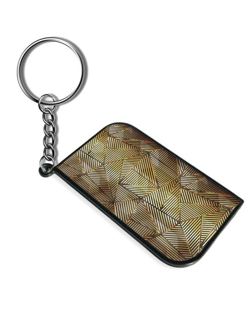 Gold Triangle Vector Keychain Zapvi