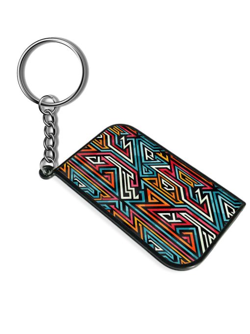 Graffiti Geometric Seamless Keychain Zapvi