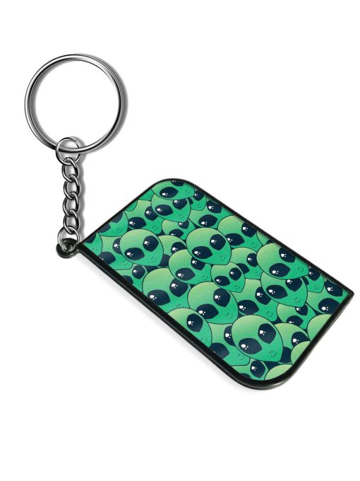 Green Gradient Alien Keychain Zapvi