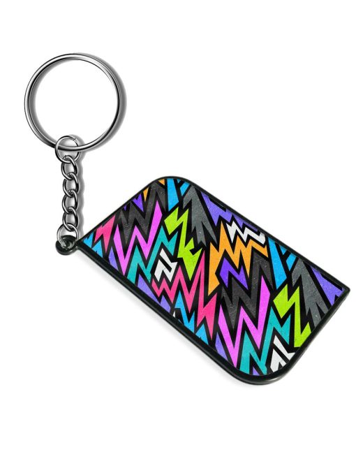 Grunge Graffiti Geometric Keychain Zapvi