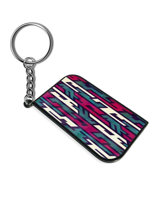 Grunge Tribal Geometric Keychain Zapvi