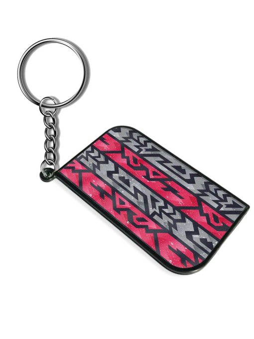 Red Ancient Pattern Keychain Zapvi