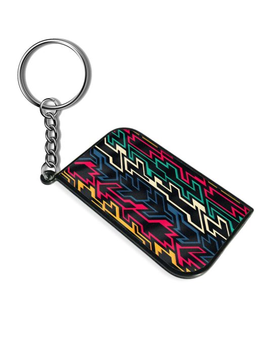 Tribal Geometric Vector Keychain Zapvi