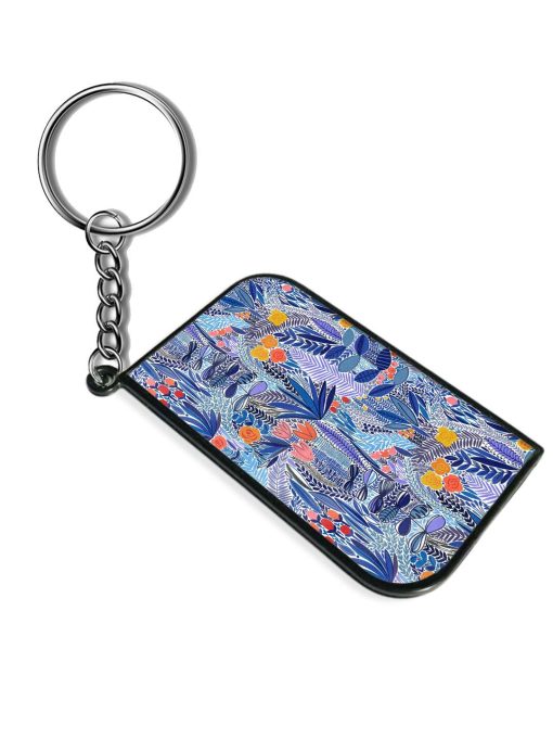 Tropical Seamless Floral Keychain Zapvi