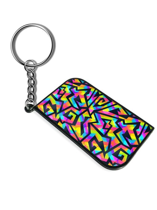 Vibrant Color Maze Keychain Zapvi