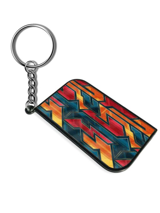 Vintage Geometric Vector Keychain Zapvi