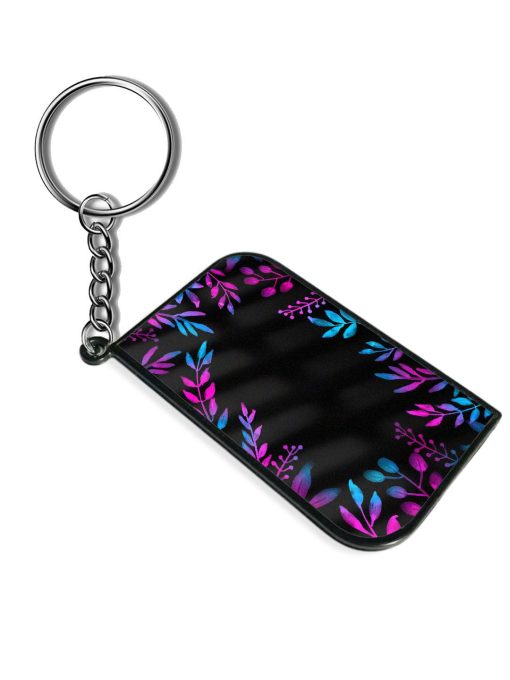 Flower Pattern Watercolor Keychain Zapvi