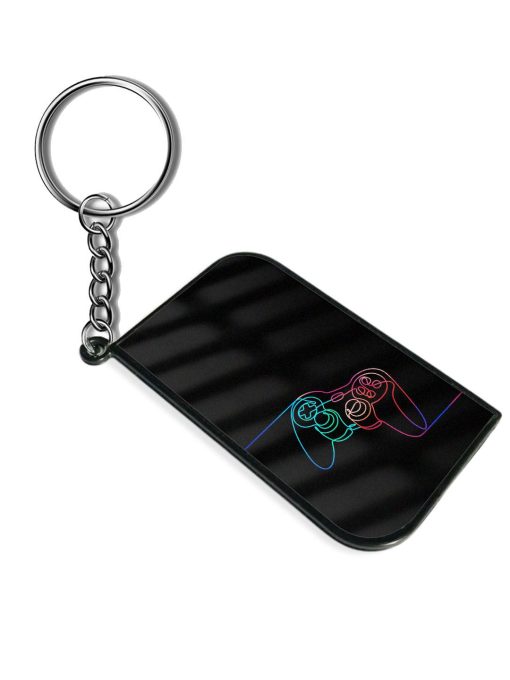 Neon Controller Art Keychain Zapvi