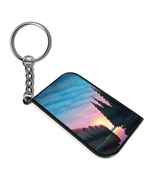 River Forest Sunrise Keychain Zapvi