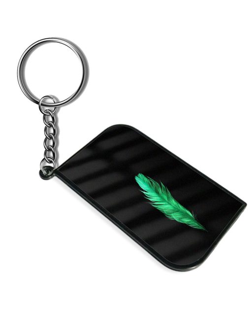 Feather Texture Keychain Zapvi