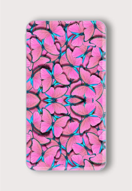 Pink Natural Pattern Printed Designer 10000 mAh PowerBank Zapvi