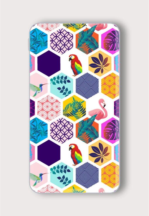 Vector Seamless Pattern Printed Designer 10000 mAh PowerBank Zapvi