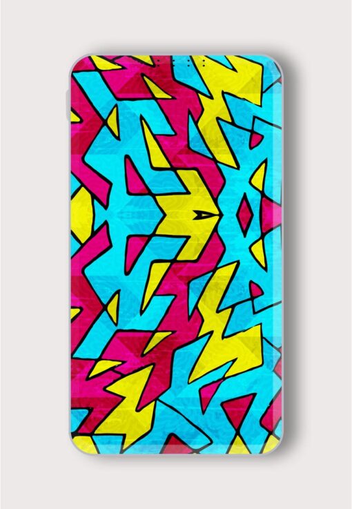 Graffiti Abstract Geometric Printed Designer 10000 mAh PowerBank Zapvi