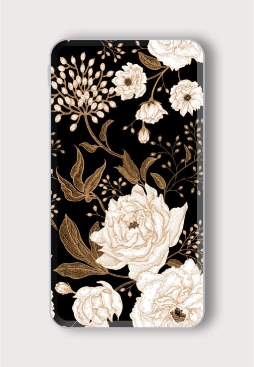 Peonies Roses Floral Printed Designer 10000 mAh PowerBank Zapvi