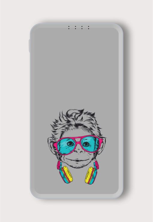 Funny Monkey Glasses Printed Designer 10000 mAh PowerBank Zapvi