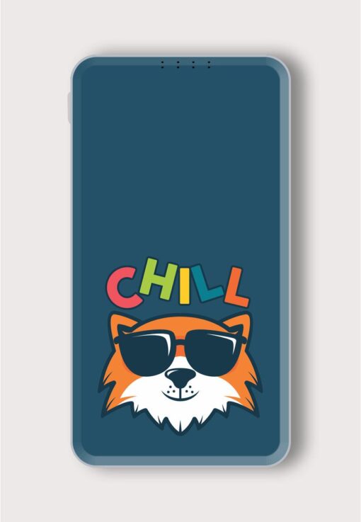 Cute Cat Chill Printed Designer 10000 mAh PowerBank Zapvi