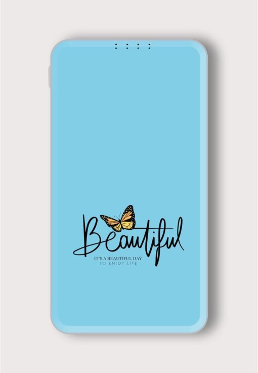 Beautiful Hand Lettering Printed Designer 10000 mAh PowerBank Zapvi