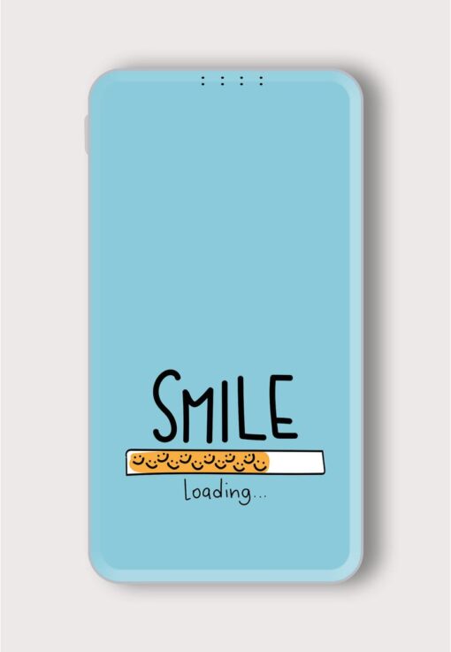 Smile Loading Concept Printed Designer 10000 mAh PowerBank Zapvi