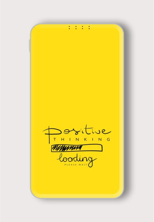 Positive Thinking Concept Printed Designer 10000 mAh PowerBank Zapvi